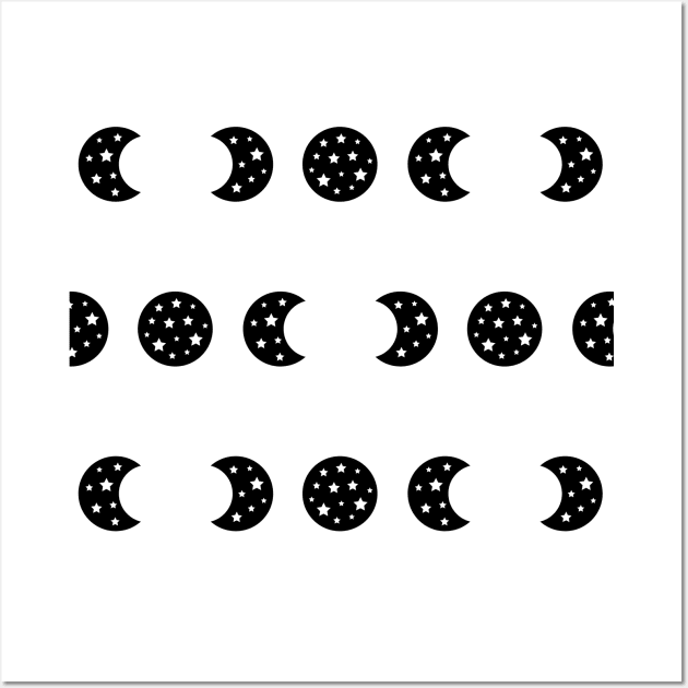 Triple Goddess Moon Phases Magickal Design Wall Art by WiccanGathering